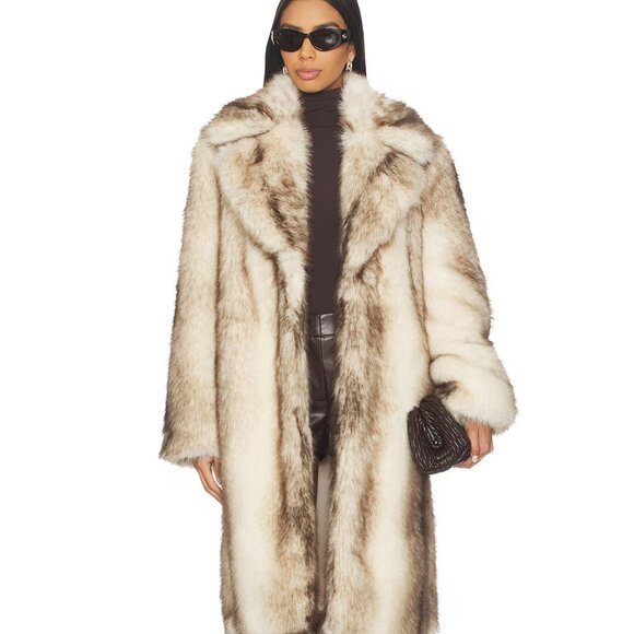 Ducie London Celia faux fur Coat small